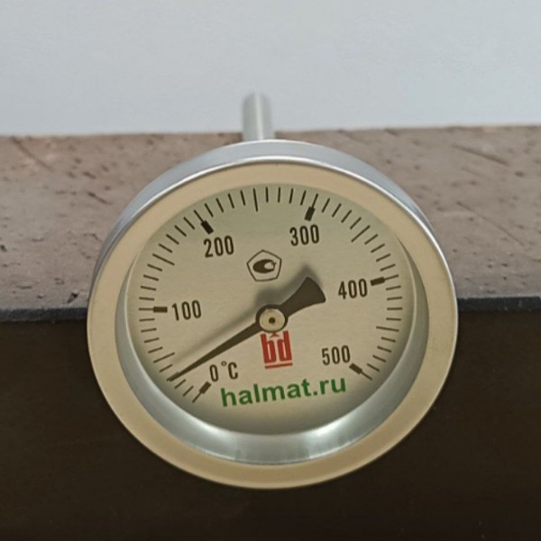 Термометр биметалический тип ТБ длина погружения 150мм (0-500С) HALMAT